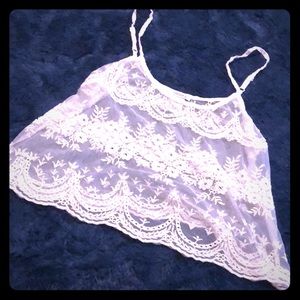 Lace crop top